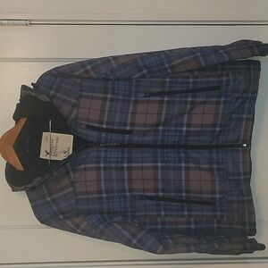 American Eagle nylon fleece lined jacket